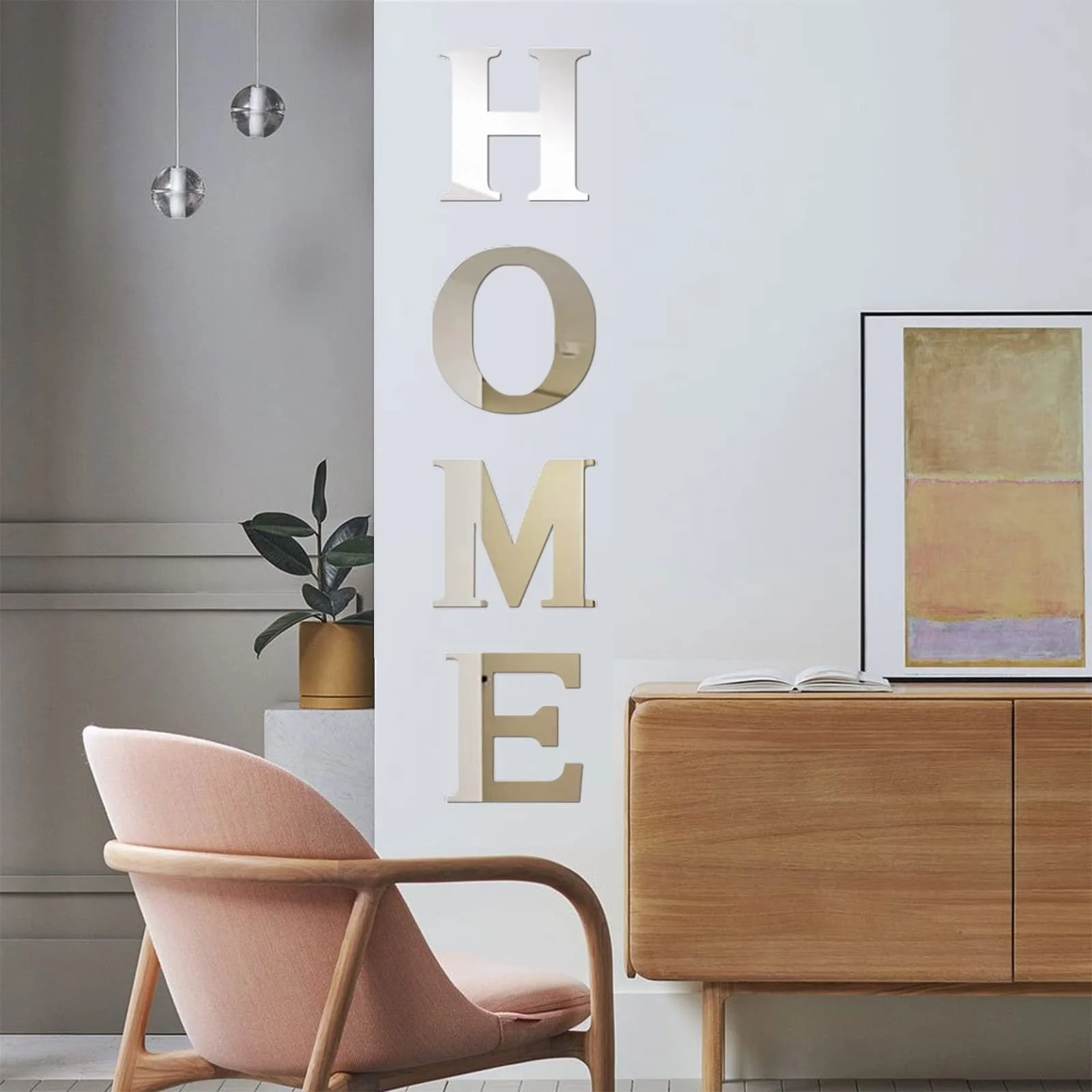 Наклейка на стіну 3D Mirror Home дзеркальна акрилова самоклеюча Сріблястий, фото №7 Наклейка на стіну 3D Mirror Home дзеркальна акрилова самоклеюча Сріблястий, фото №7