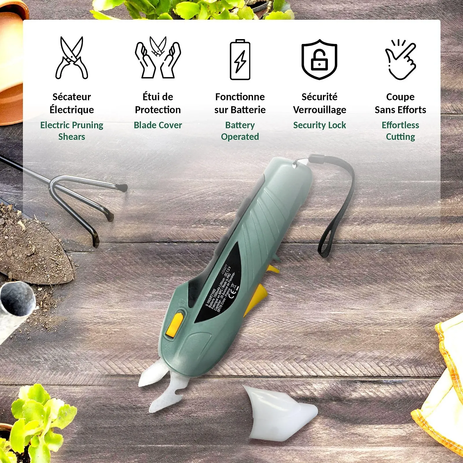 Акумуляторний секатор 7.2 V, фото №3 Акумуляторний секатор 7.2 V, фото №3