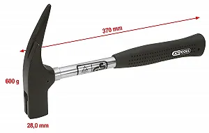 Молоток-кирка покрівельника KS Tools 140.2002 Магнітний 600 g synthetic.ua - Фото 1