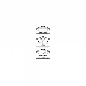 Комплект гальмівних колодок, дискові гальма TRISCAN 8110 27008 передня вісь - Фото 1