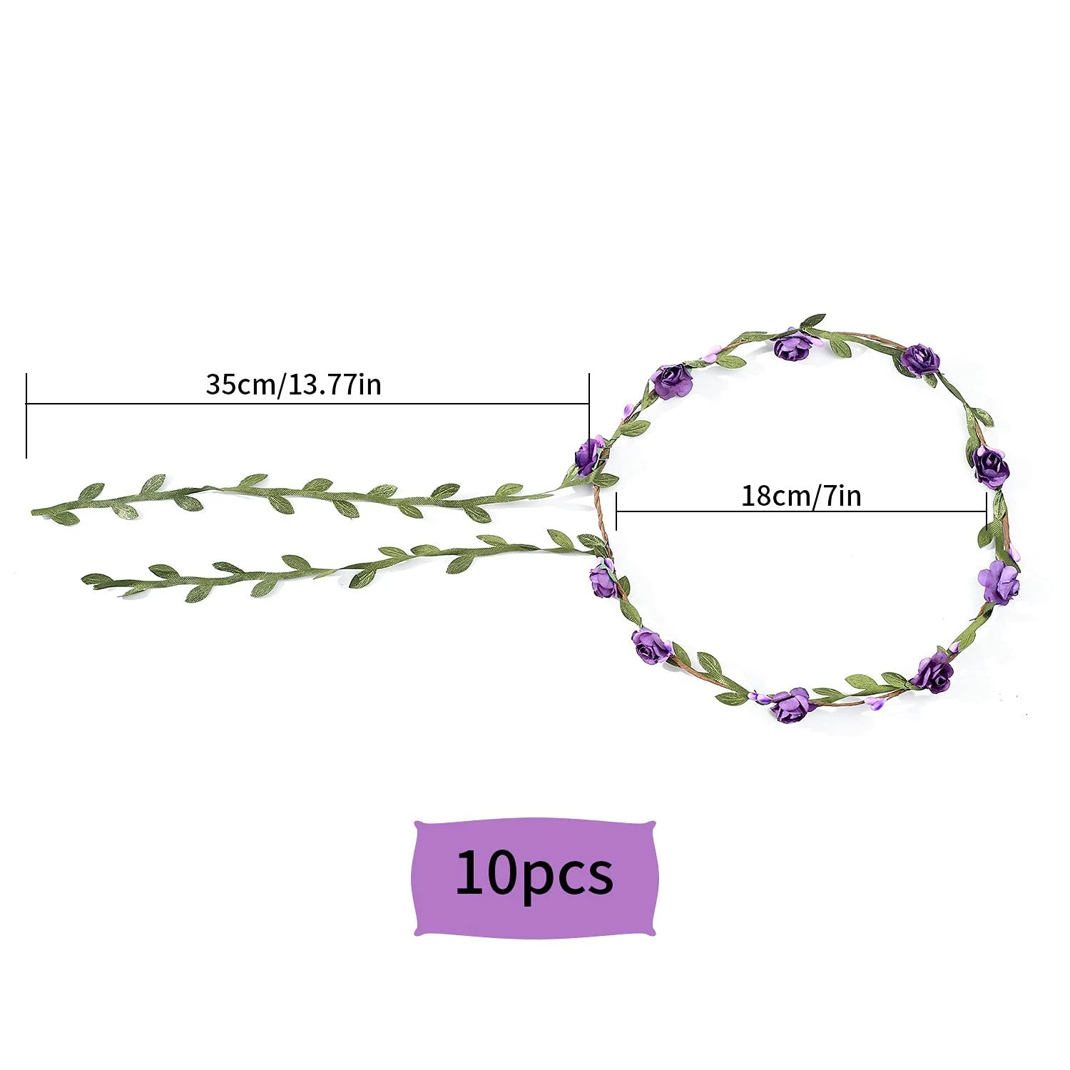 Вінок з квітів (10 шт.), фото №2