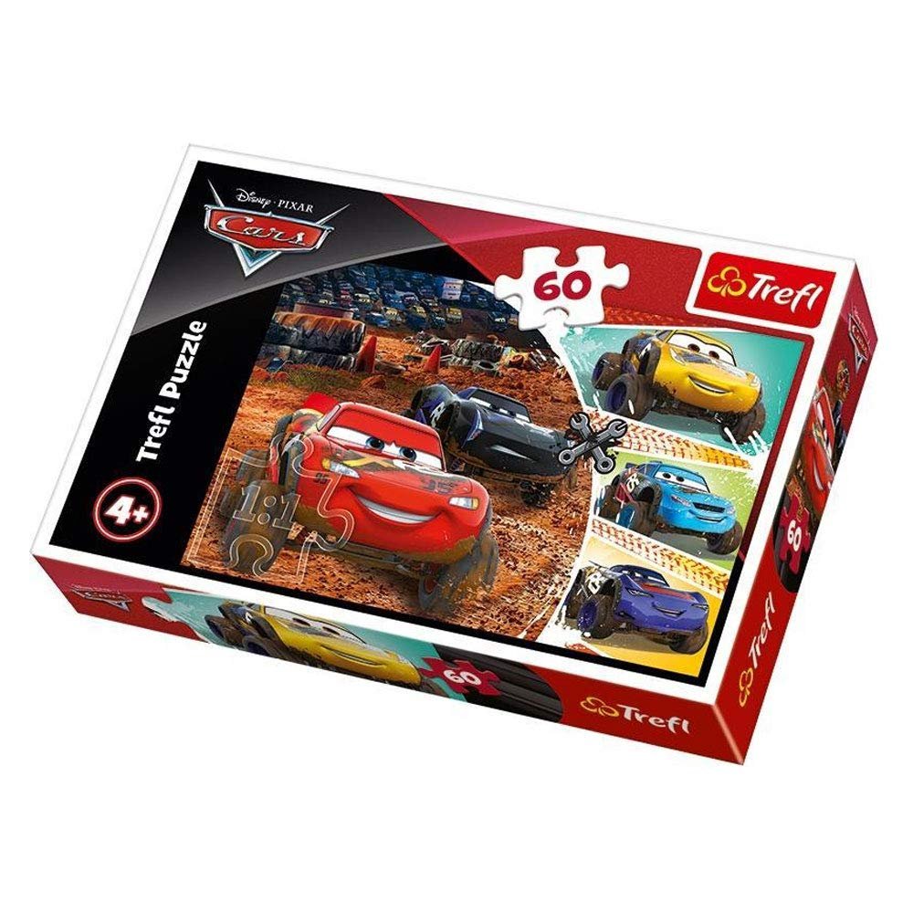 Пазл Trefl Disney Cars 3 17327 Молния Маккуин с друзьями 60 элементов, фото №1 Пазл Trefl Disney Cars 3 17327 Молния Маккуин с друзьями 60 элементов, фото №1