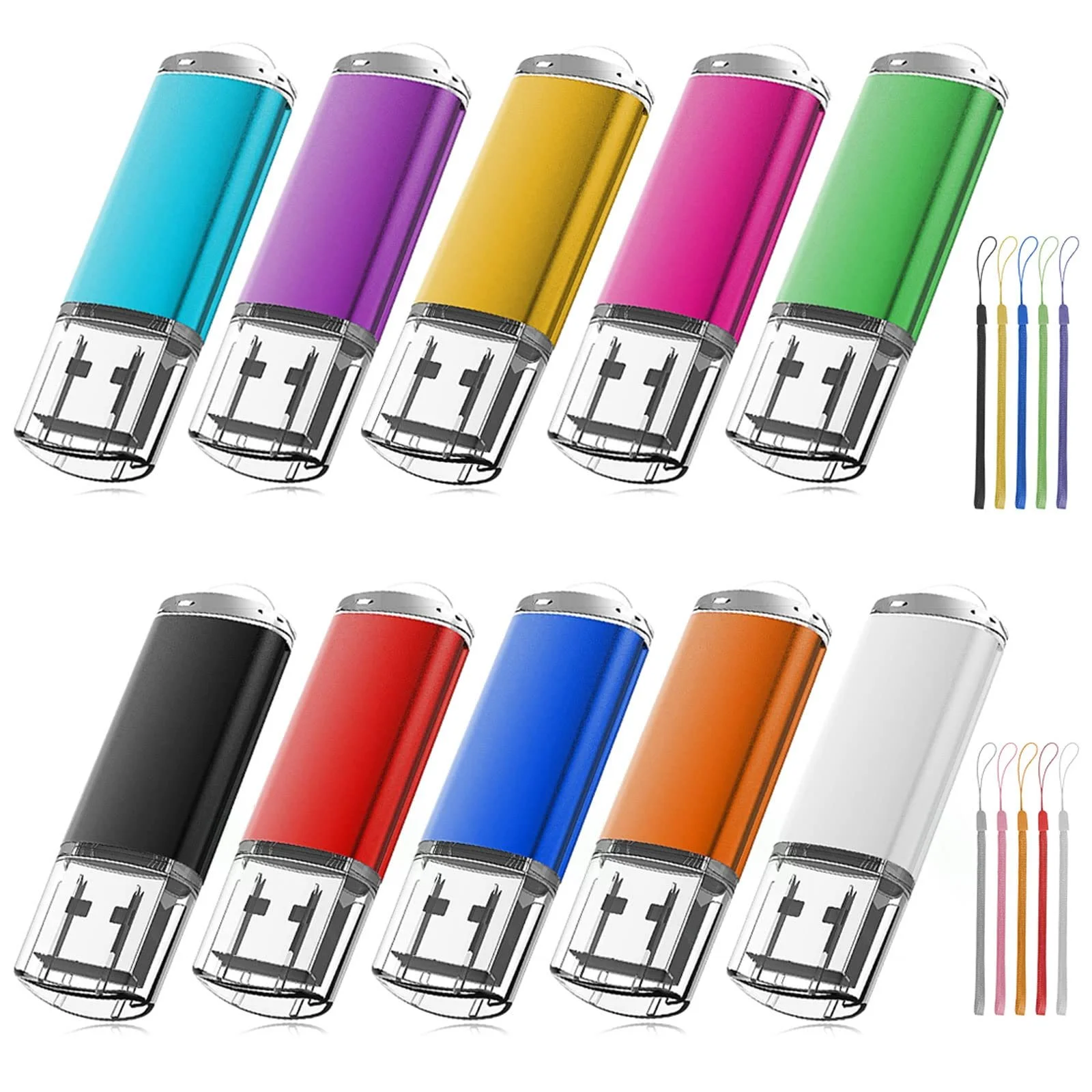 USB-флеш-накопичувачі EASTBULL 8 GB 10 шт. USB 2.0 Multicolor, фото №1 USB-флеш-накопичувачі EASTBULL 8 GB 10 шт. USB 2.0 Multicolor, фото №1