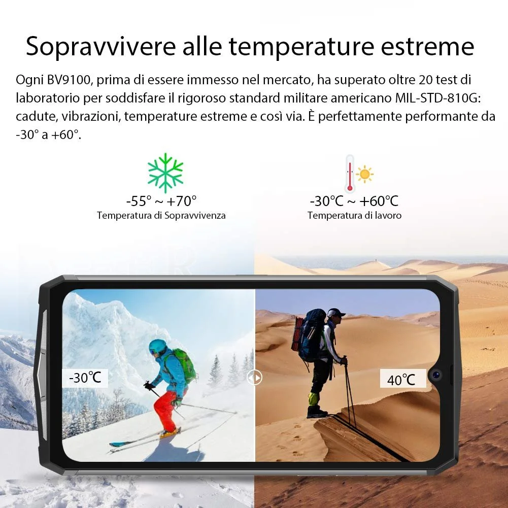 Захищений смартфон Blackview BV9100 4/64GB 13000 мАг Silver, фото №3