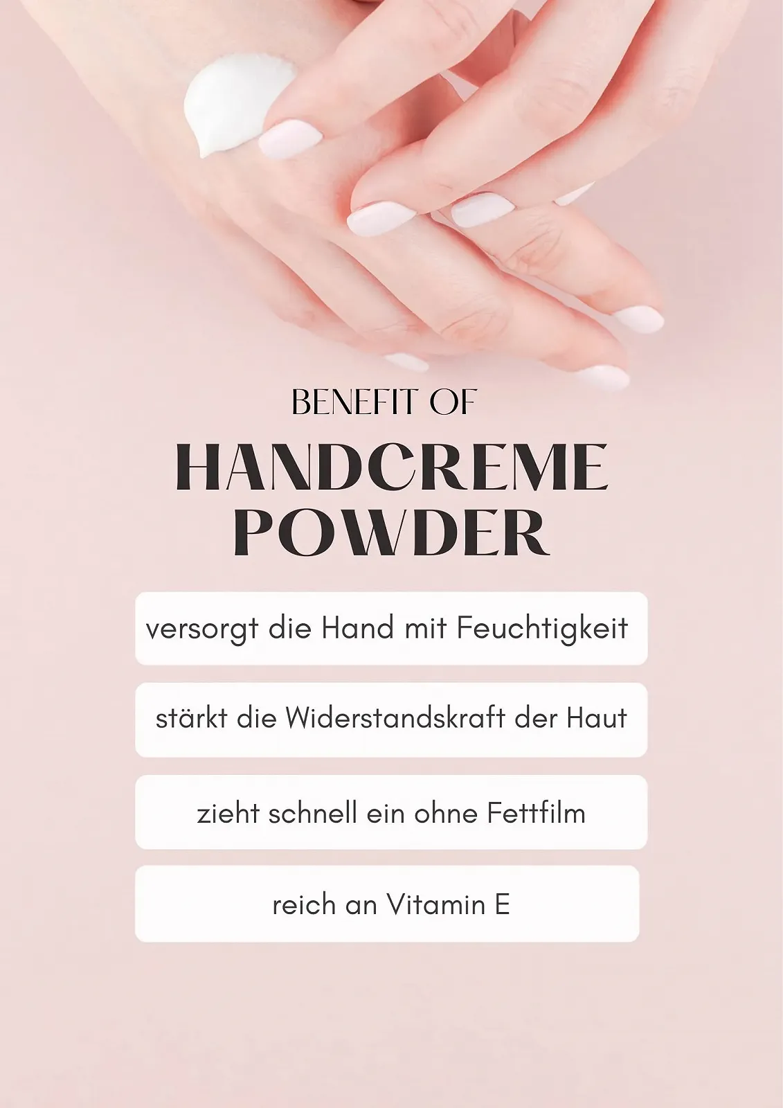 Крем для рук Beauty Line з вітаміном Е з ароматом пудри, фото №2