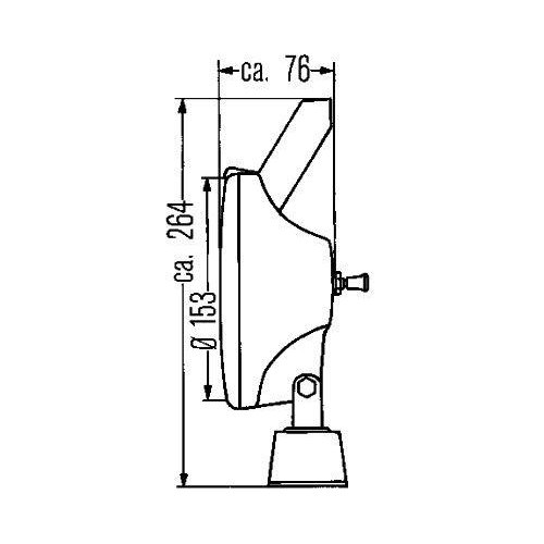 Рабочая фара HELLA 1G4 004 480-001 для MAN BOMAG CASE IH O+K STEINBOCK, фото №4