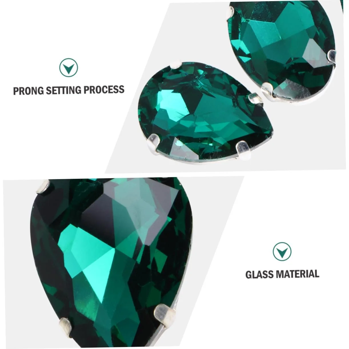 Краплинні Стрази Tofficu 150 шт. Кристал для одягу, фото №7