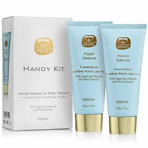 Набір для догляду за руками та ногами Kedma на основі мінералів Мертвого моря Зволожуючий та живильний 2 x 100 г - Фото 1