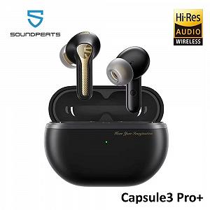 Навушники SoundPEATS Capsule3 Pro+ xMEMS Speaker LDAC AI Adaptive ANC Black - Фото 1