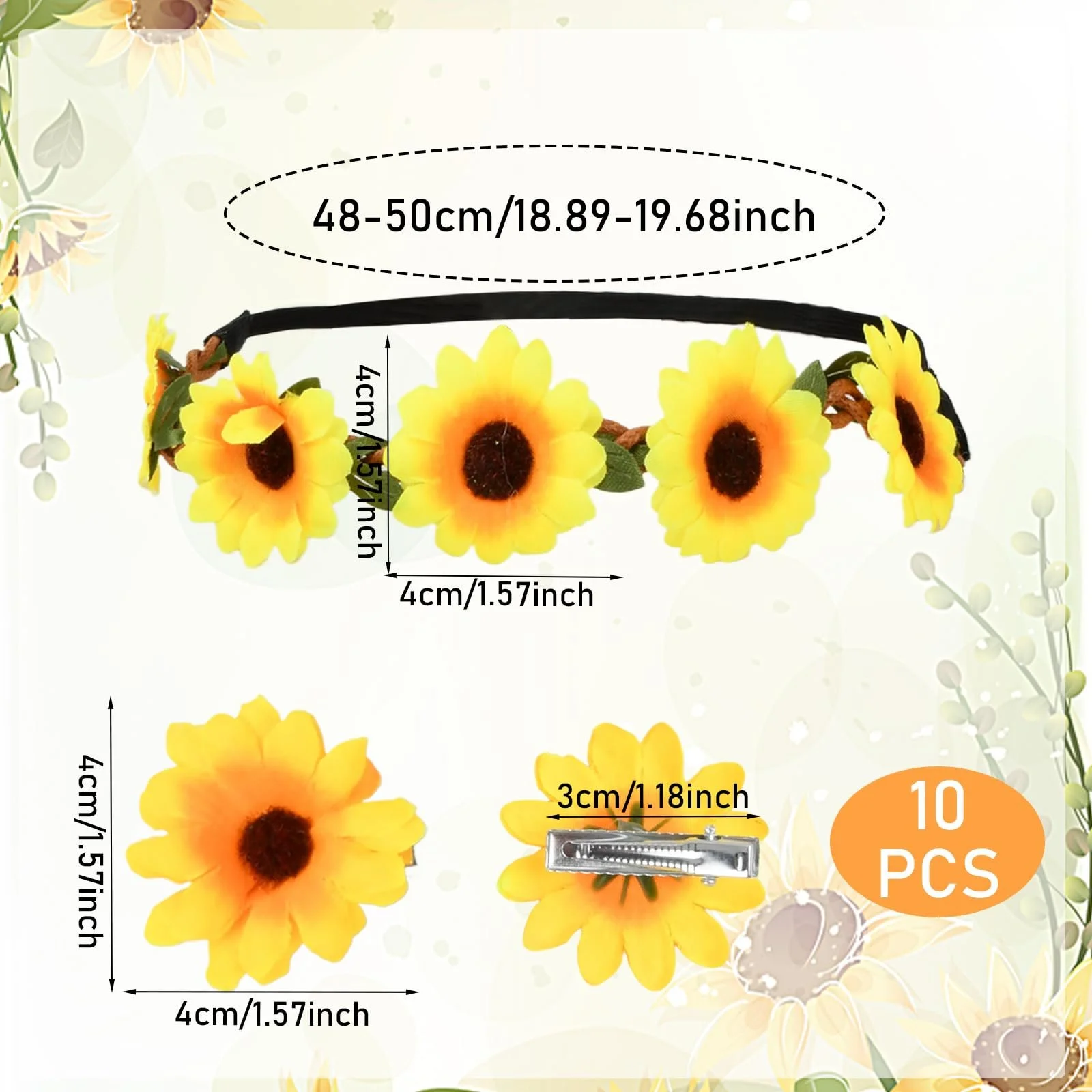 Вінок для волосся Соняшник, фото №2 Вінок для волосся Соняшник, фото №2