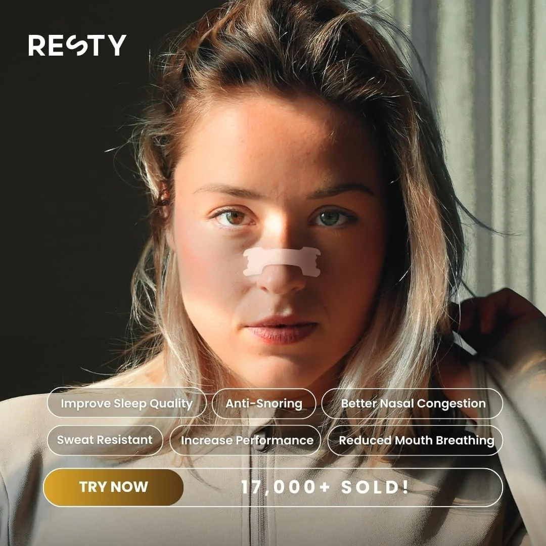 Смужки на ніс Resty Sandy Tan упаковка 48 шт., пластирі проти хропіння, фото №4