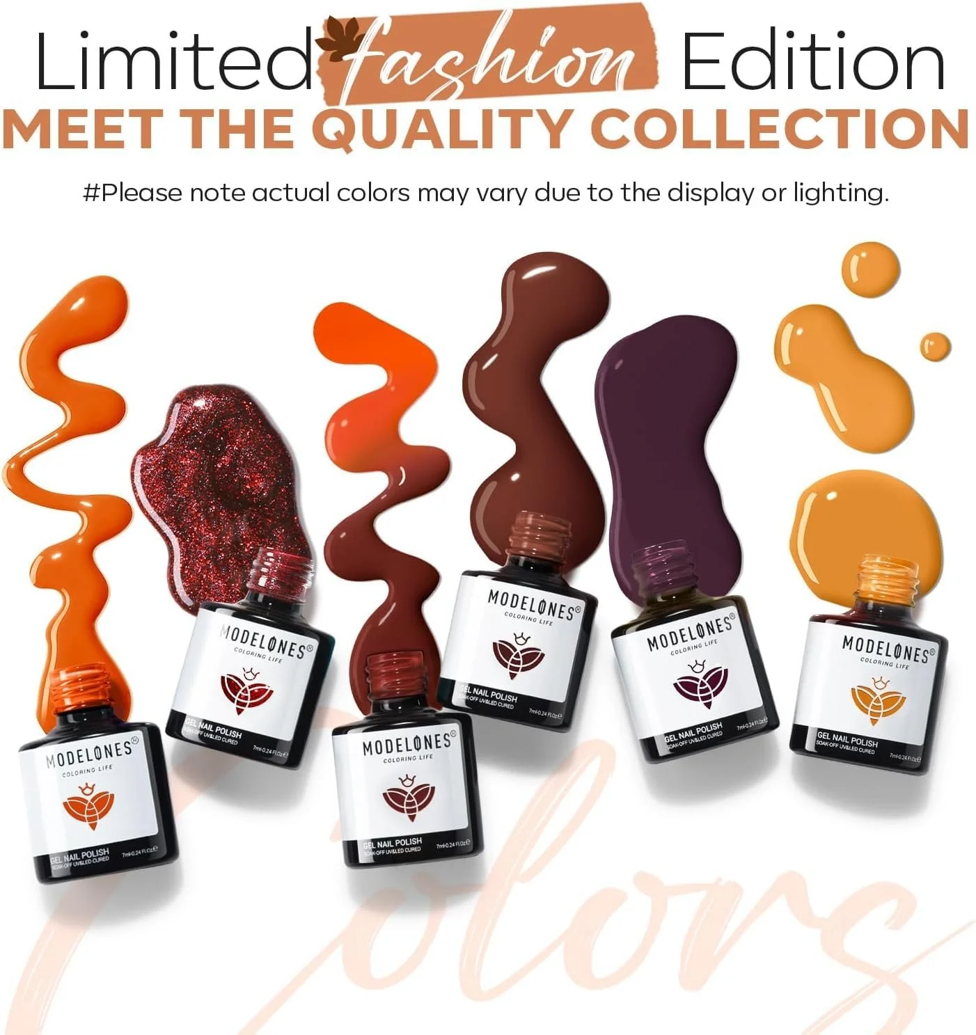Гель-лак Modelones Термоколір, набір 6 кольорів, фото №4