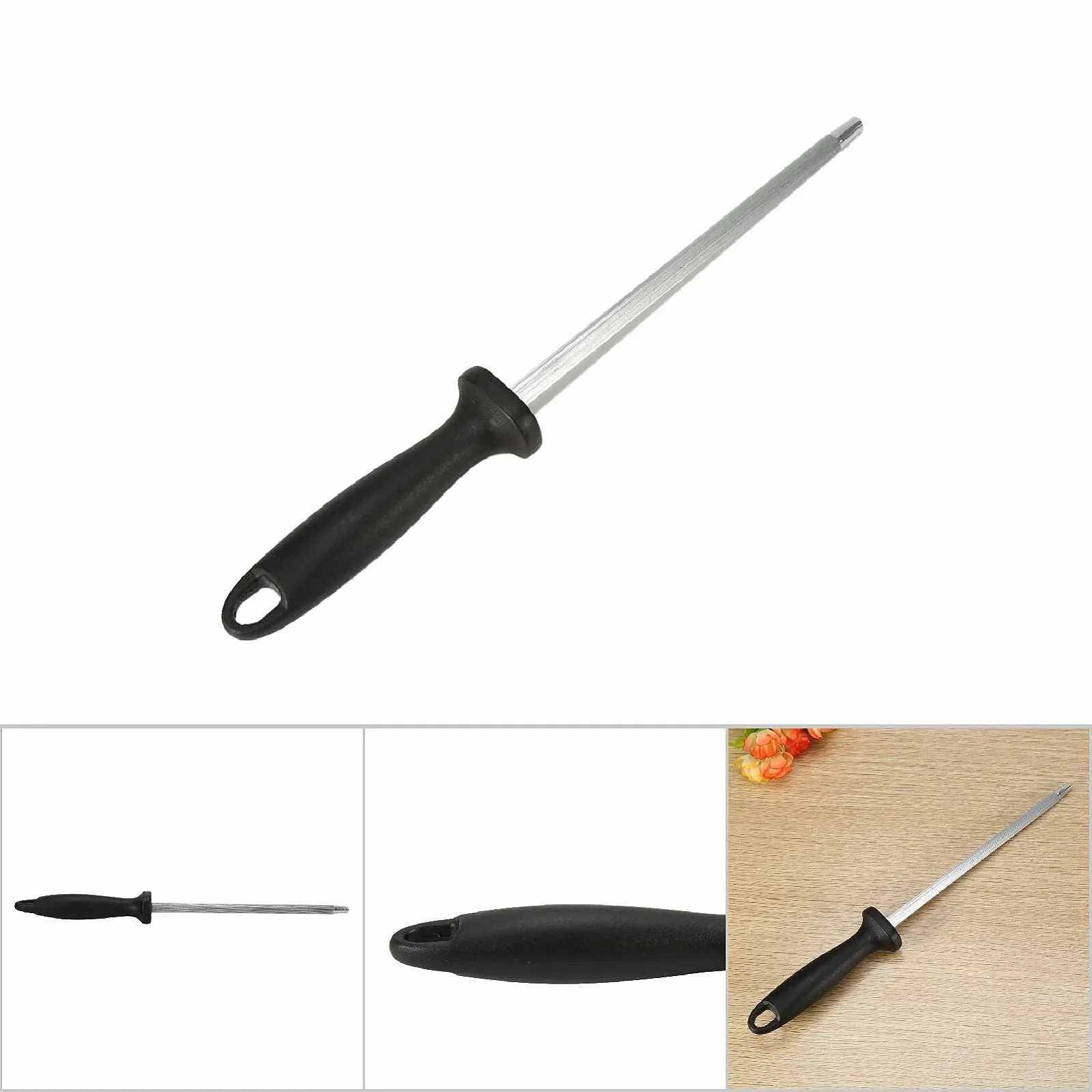 Мусат для ножів сталевий професійний з ручкою 8 дюймів, фото №8 Мусат для ножів сталевий професійний з ручкою 8 дюймів, фото №8