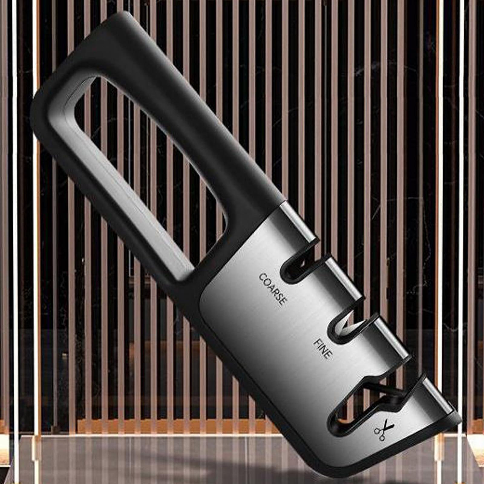 Точилка для ножей Chef Cutter Sharpener 3-ступенчатая ручная профессиональная, фото №2