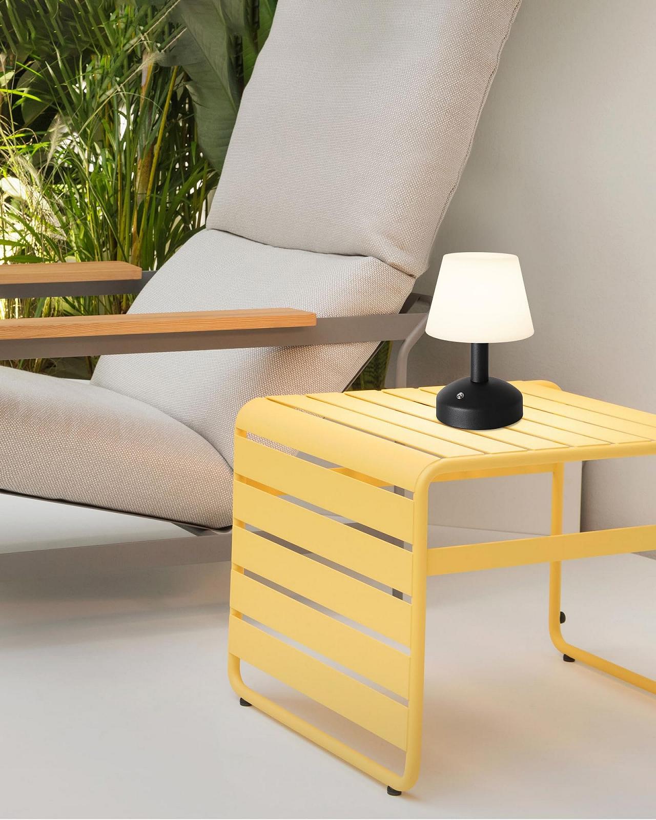 Настільна лампа LED Wireless 5000 mAh акумуляторна портативна водонепроникна димована Чорна, фото №4