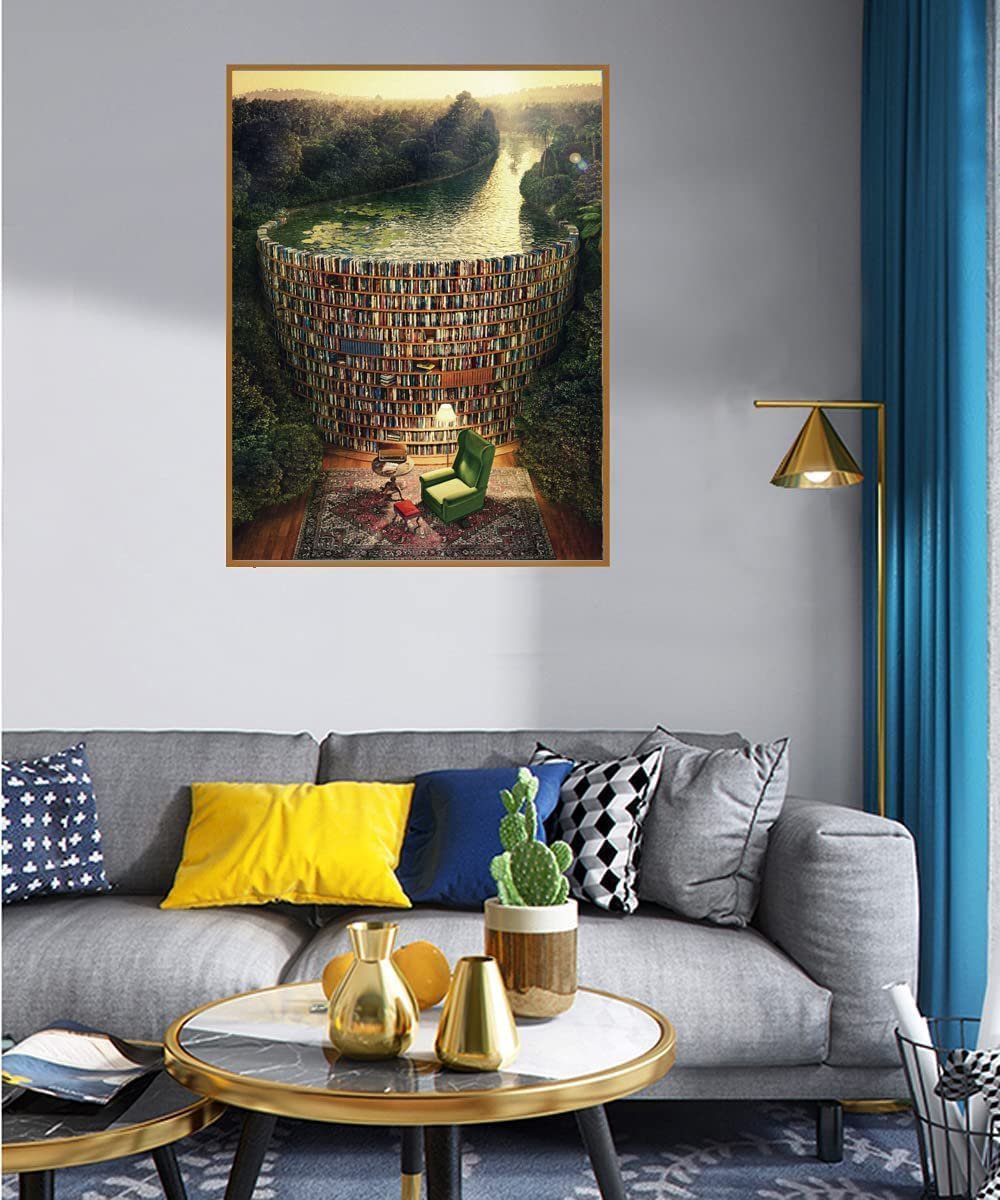 Пазл деревянный Bookshelf Channel 1000 деталей 75 x 50 см, фото №4