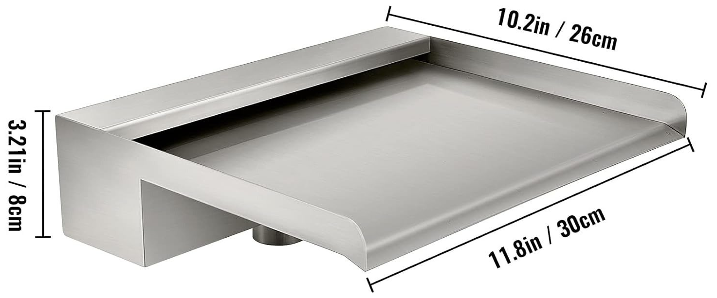 Декоративный водопад Vevor SMPQ-7236 / Silver, фото №5
