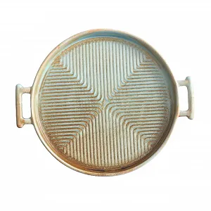 Форма для запекания iplusmile Retro керамическая круглая с двойными ручками термостойкая - Фото 1