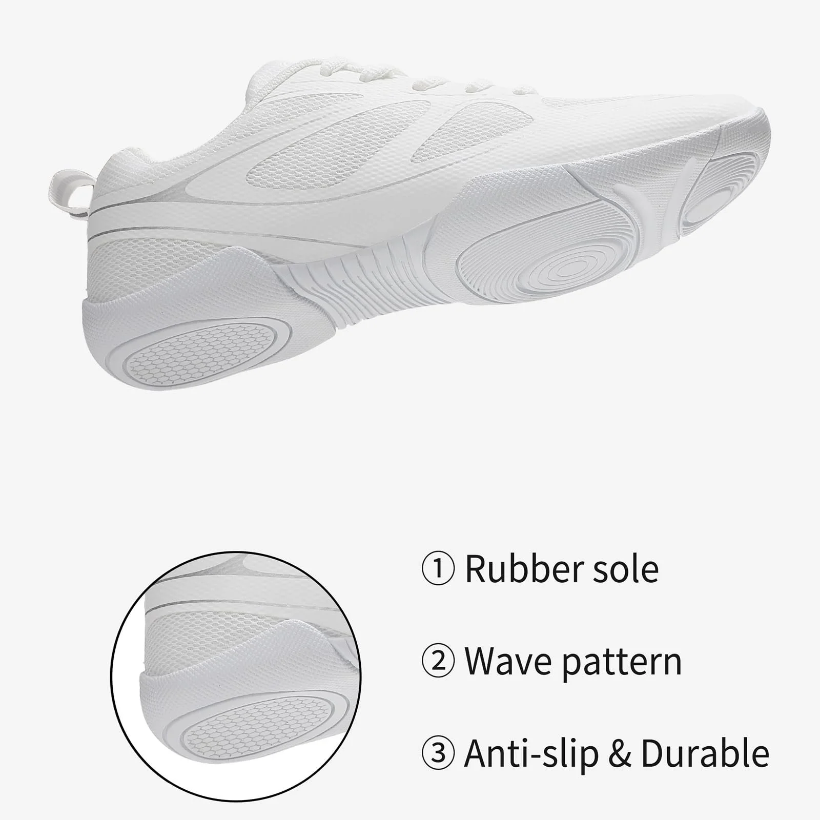 Кроссовки для черлидинга Детская Кроссовки для черлидинга для девочек Танцевальные гимнастические кроссовки Безопасные гибкие тренировочные туфли Теннисные кроссовки, фото №9