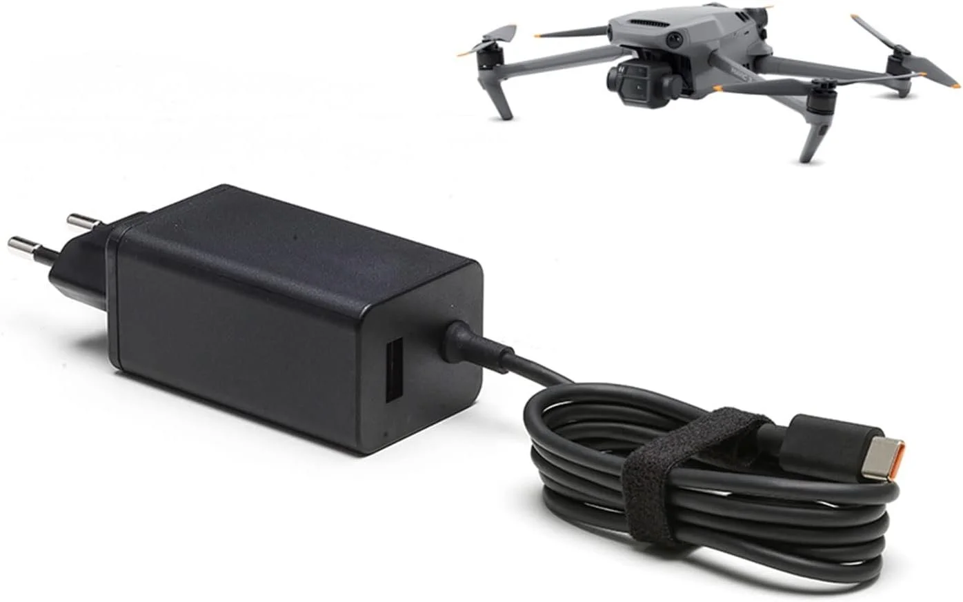 Портативное зарядное устройство DJI 65W Portable Charger/GaN/USB-C+USB-A/PD&PPS/Черный (CP.MA.00000467.01), фото №1