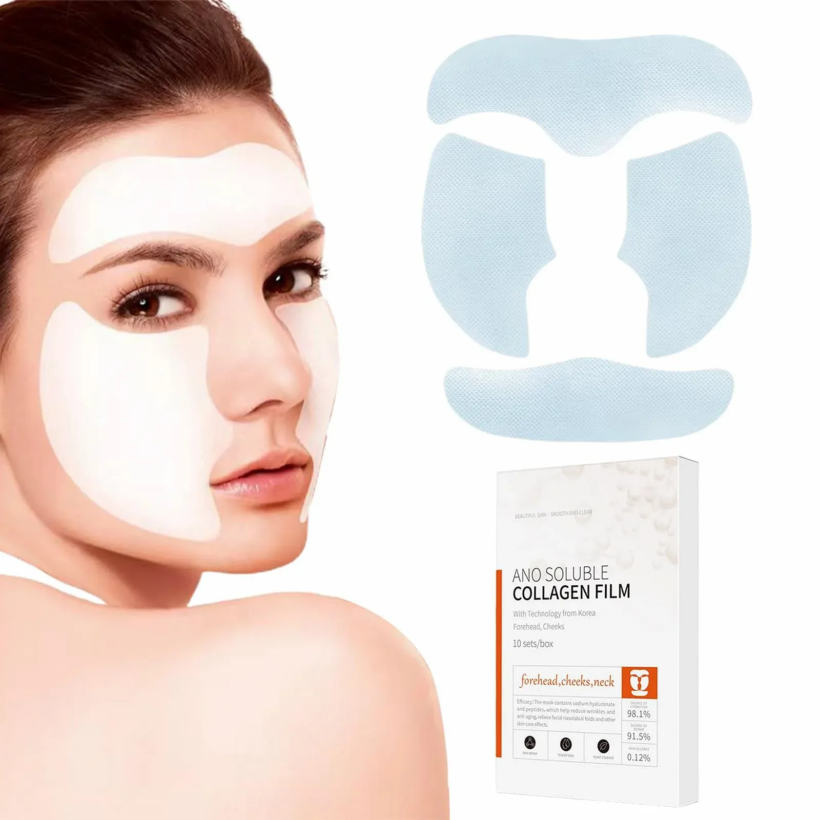 Плівка для обличчя Зволожуюча та зміцнююча маска для обличчя, фото №7 Плівка для обличчя Зволожуюча та зміцнююча маска для обличчя, фото №7