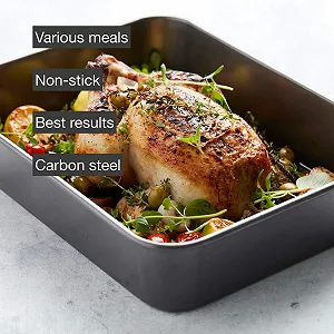 Форма для выпечки Point-Virgule Прямоугольная с антипригарным покрытием 40 x 26 x 8 см synthetic.ua - Фото 1