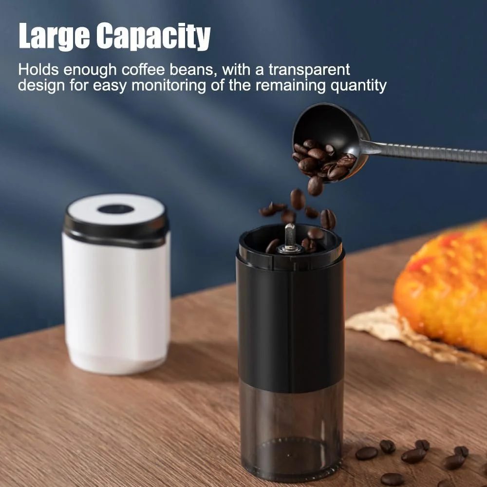 Електрична кавомолка Бездротова еспресо Регульована грубість USB-зарядка, фото №3 Електрична кавомолка Бездротова еспресо Регульована грубість USB-зарядка, фото №3