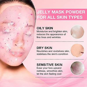 Маска для лица пленочная Rosen, гидрогелевые маски для лица в желеобразных увлажнителях, порошковая маска для лица желе, порошковая маска для лица для косметолога спа-салона, уход за кожей, гидро маска для лица synthetic.ua - Фото 1