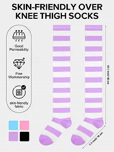 Чулки до колен Aneco для женщин, для косплея и ежедневного использования synthetic.ua - Фото 1