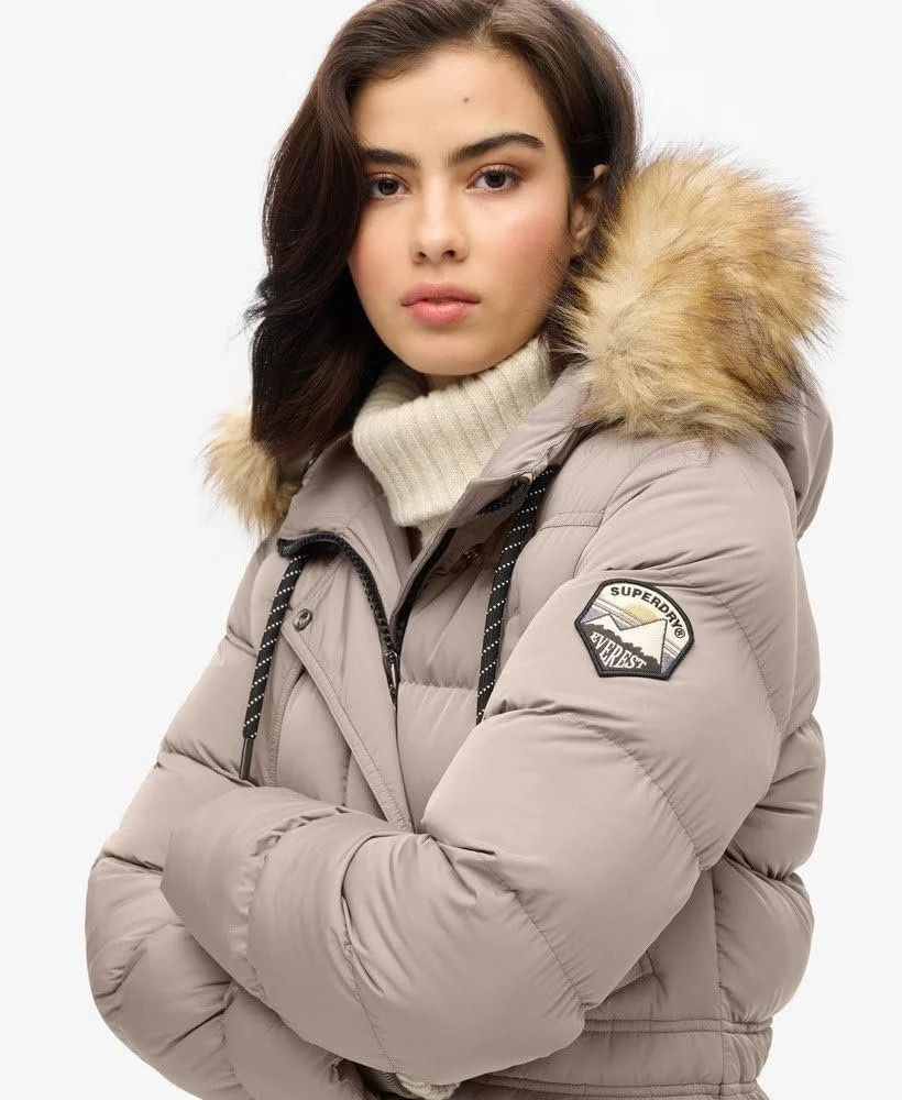 Пальто Superdry Long Everest Faux Fur Жіноче, фото №3 Пальто Superdry Long Everest Faux Fur Жіноче, фото №3