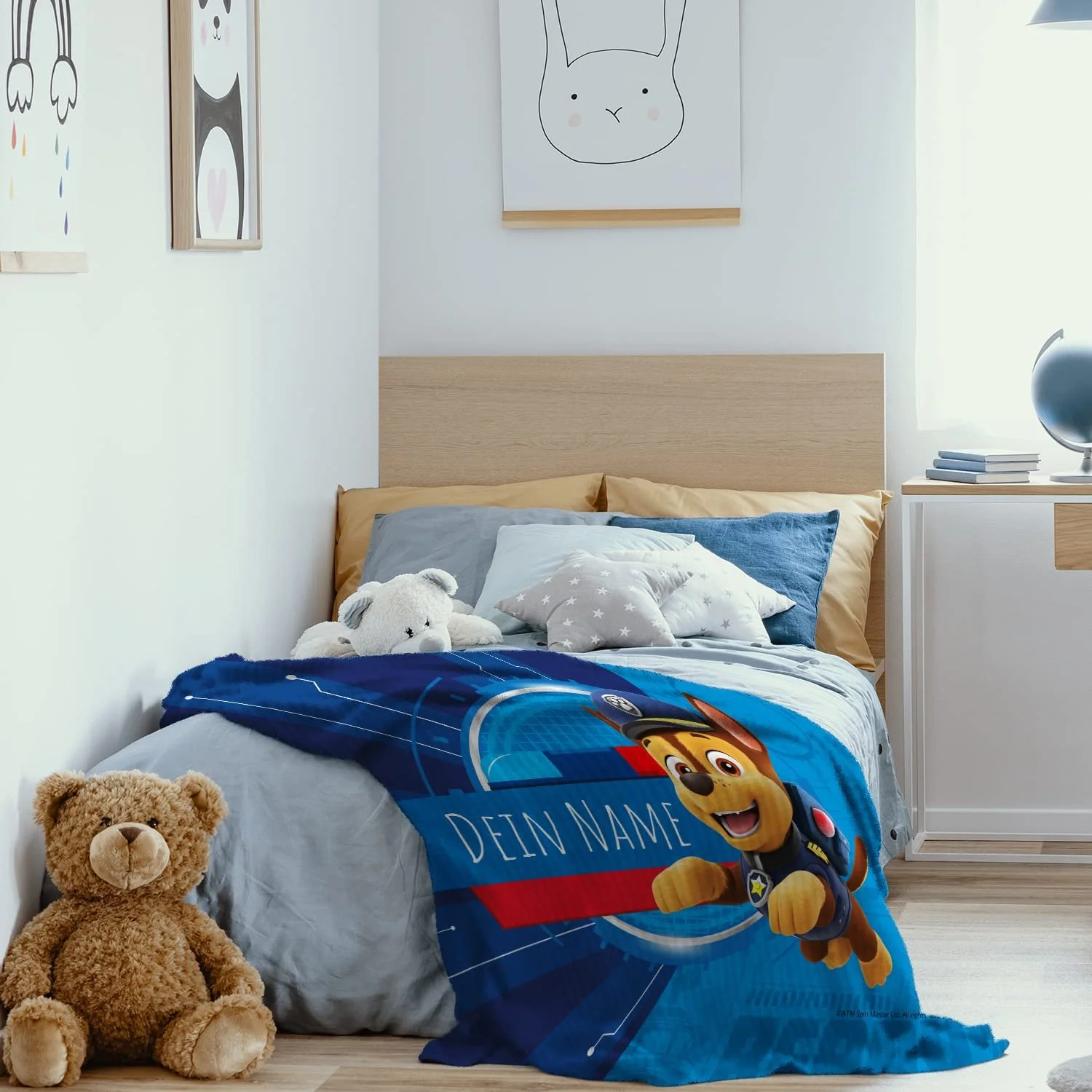 Одеяло Picanova Paw Patrol Chase с именем 150 x 100 см, фото №4 Одеяло Picanova Paw Patrol Chase с именем 150 x 100 см, фото №4