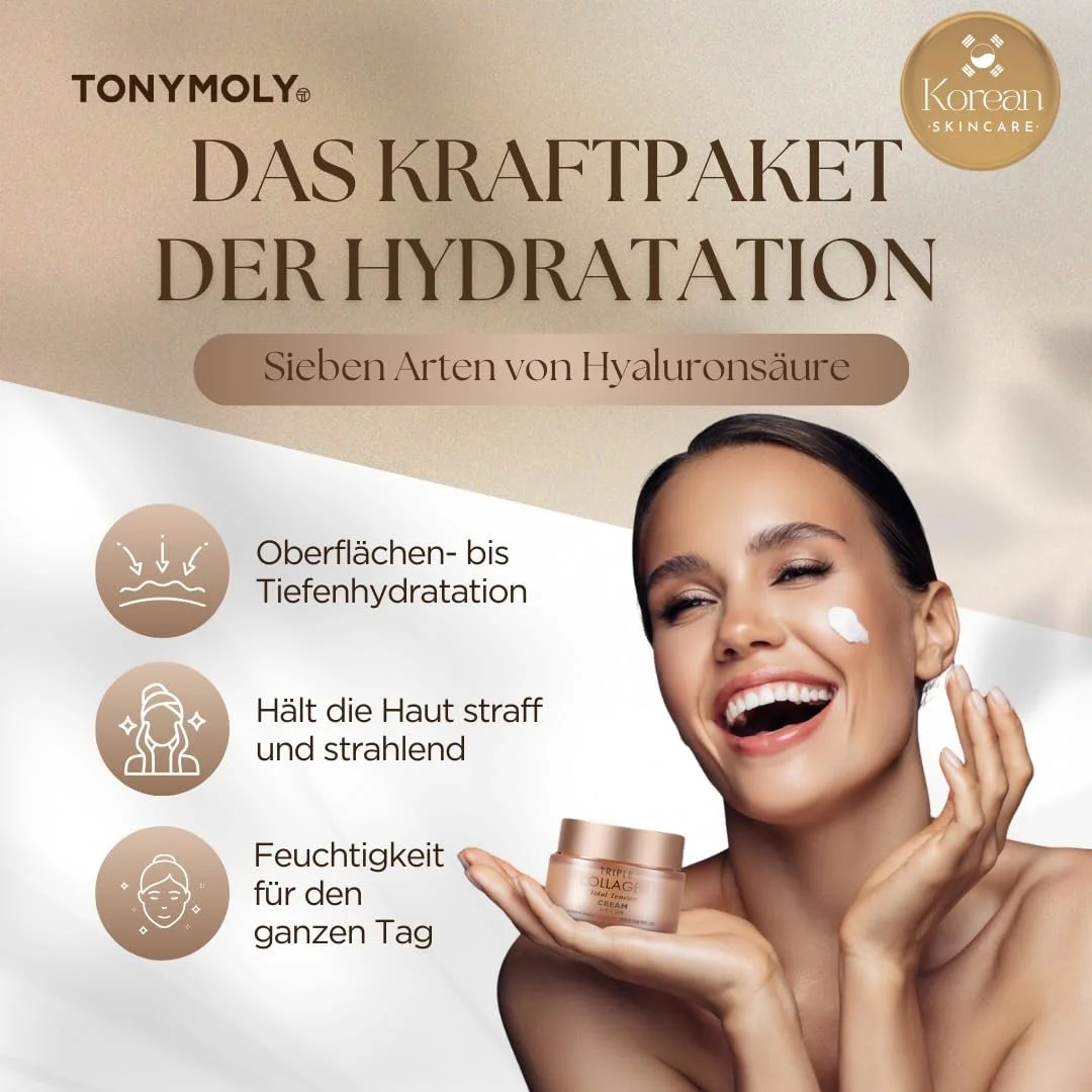 Крем TONYMOLY Triple Collagen Total Tension підтягувальний проти зморшок освітлювальний з ніацинамідом та вітаміном C 80 мл, фото №3