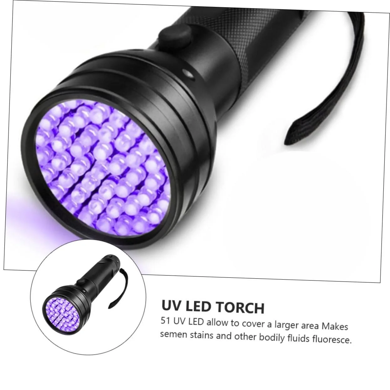 Ультрафіолетовий ліхтарик LED Портативний для перевірки металу Контроль безпеки Антипідробка, фото №9