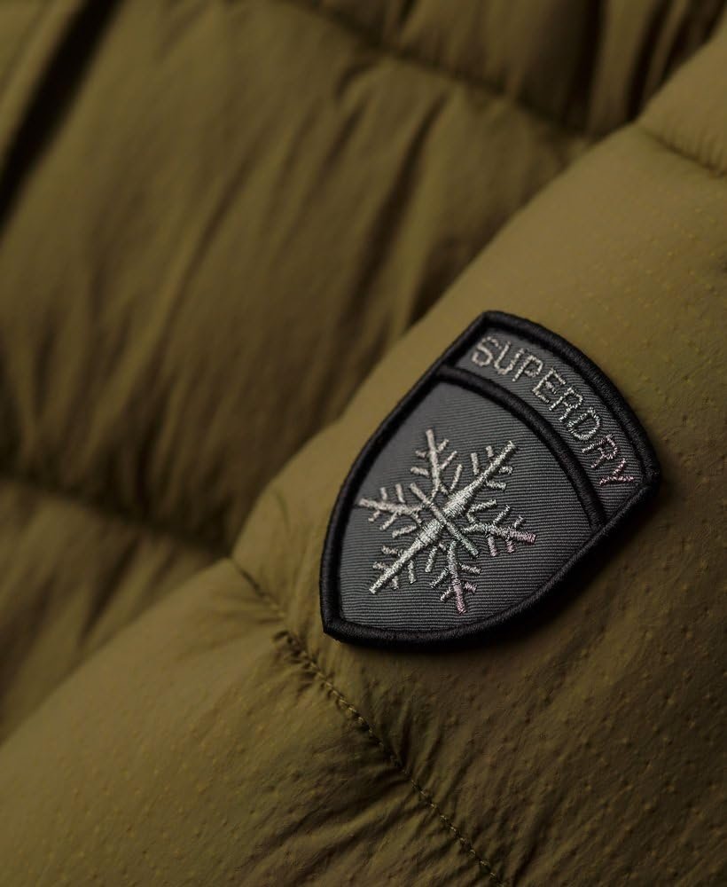 Куртка Superdry Пуховик з коротким капюшоном та штучним хутром Жіночий, фото №5