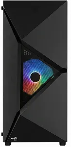 Корпус Aerocool Player-G-BK-v1 / Miditower / ATX / Glass / 2x120mm FRGB / Black synthetic.ua - Фото 1