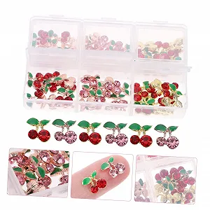 Набор для дизайна ногтей Healeved, 240 шт., украшения для ногтей со стразами, гель-лак для ногтей, кристаллы для ногтей в виде вишен, ювелирные изделия для ногтей, драгоценные камни для ногтей Dingding synthetic.ua - Фото 1