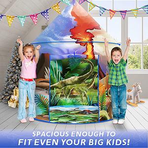 Палатка Игровая Детская Dinosaur Discovery Динозавр 135,1 см x 103,1 см synthetic.ua - Фото 1