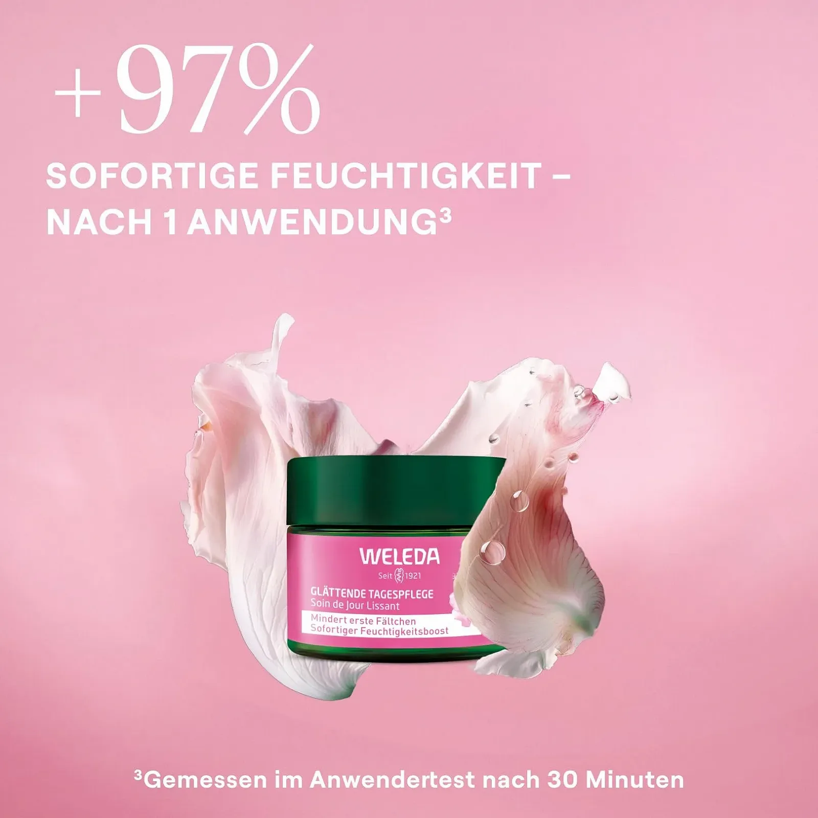 Денний крем WELEDA Wild Rose & White Tea Organic Smoothing Vegan, 40 мл, фото №3 Денний крем WELEDA Wild Rose & White Tea Organic Smoothing Vegan, 40 мл, фото №3