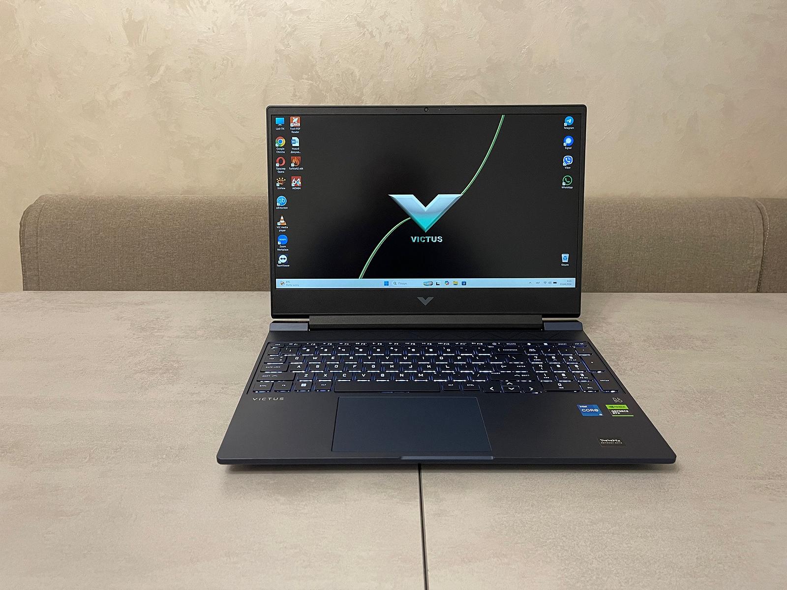 Ноутбук HP Victus 15 15-fa0033dx, 15,6" IPS 144Hz, i5-12450H, 16GB, 512GB, AMD Radeon RTX 3050 4GB, фото №1
