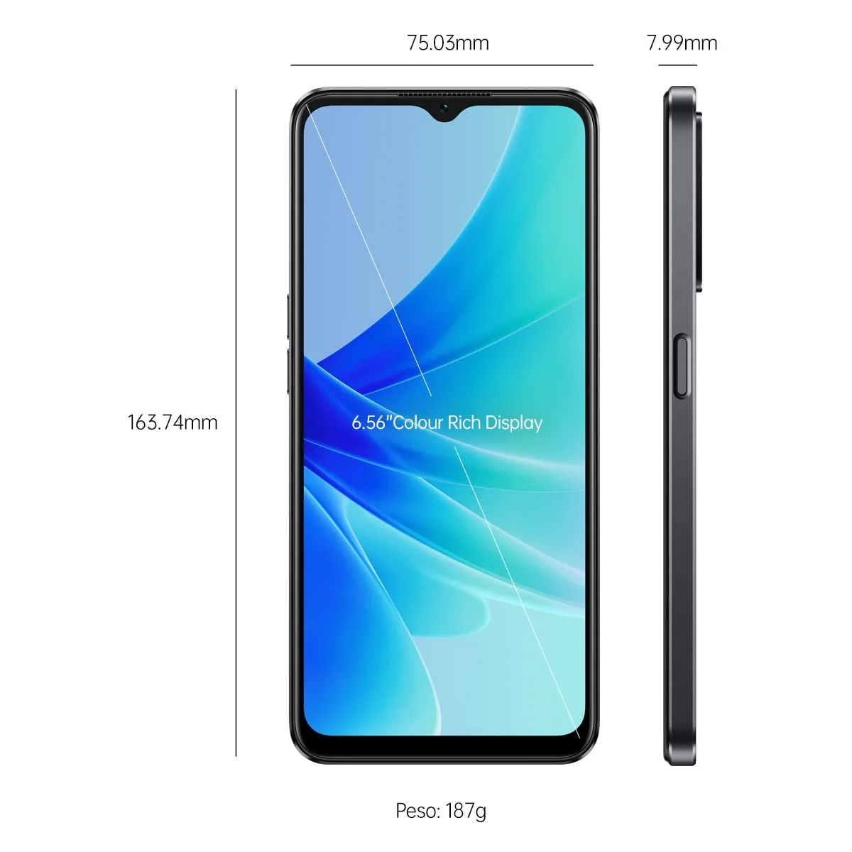 Смартфон Oppo A57s Dual 4/128GB Starry Black, фото №2