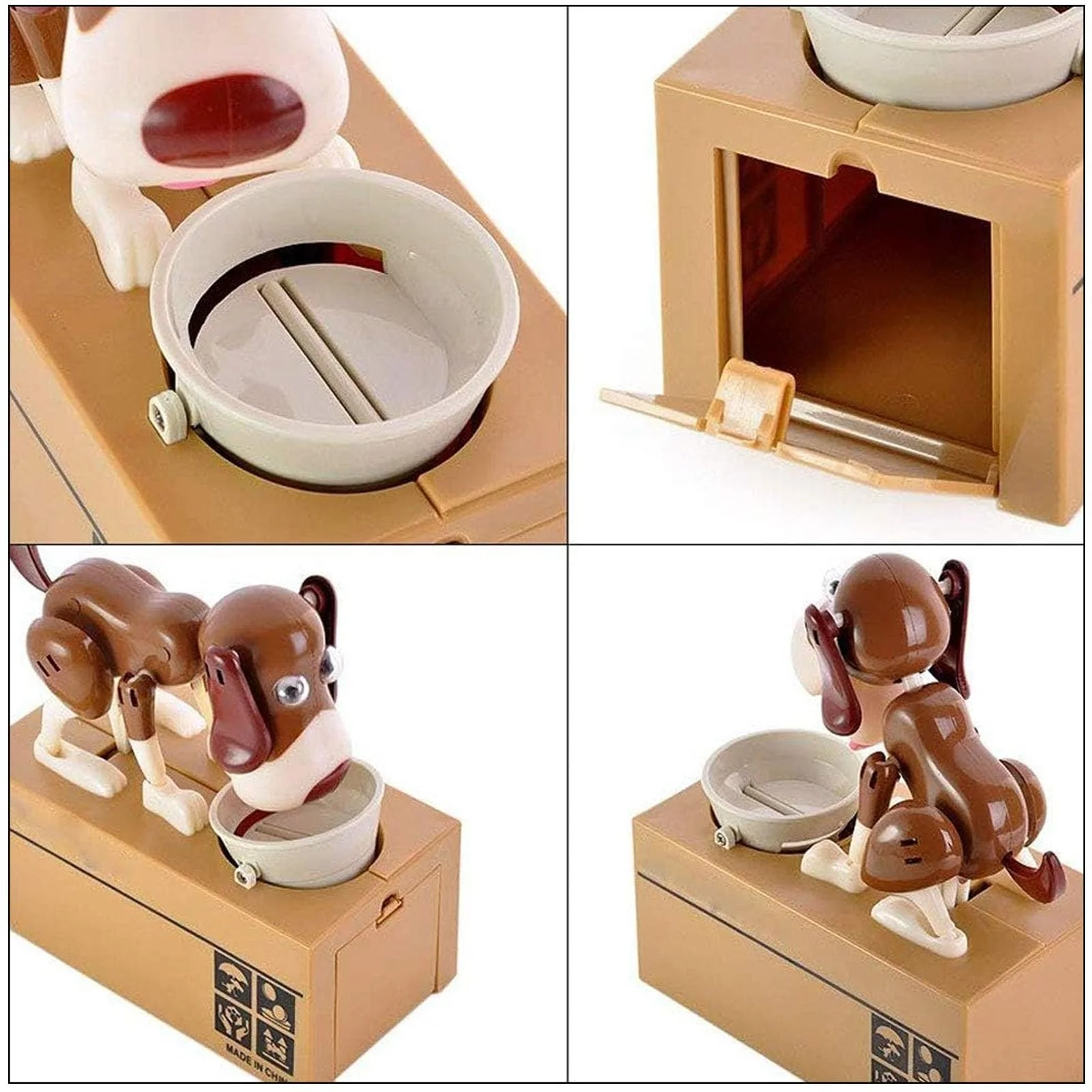 Скарбничка Justup Hungry Dog Puppy Коричнева, фото №6