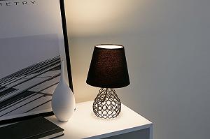 Настільна лампа Pauleen Black Brilliance 48210 макс. 20 Вт чорна тканина метал E27 synthetic.ua - Фото 1