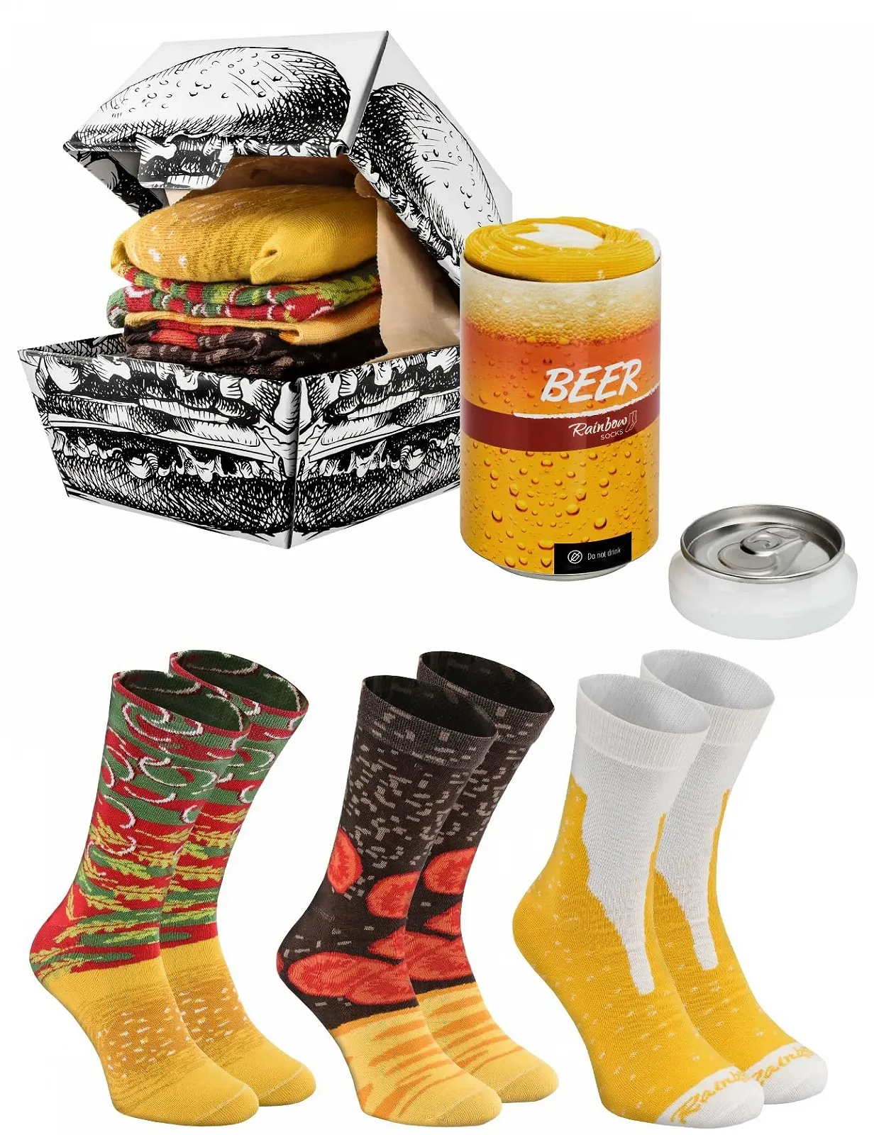 Носки Rainbow Socks Food Truck Box - 3 пары, фото №1