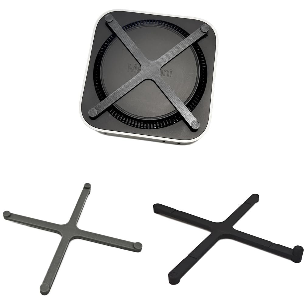 Підставка для Mac Mini M4 2024 з кнопкою живлення, 3D друк, Проста , Чорний, фото №3