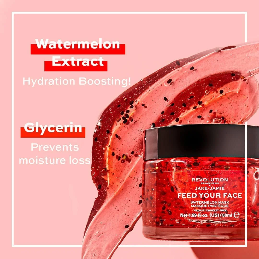 Маска для обличчя Revolution Skincare London Jake Jamie Watermelon зволожуюча 50мл, фото №6
