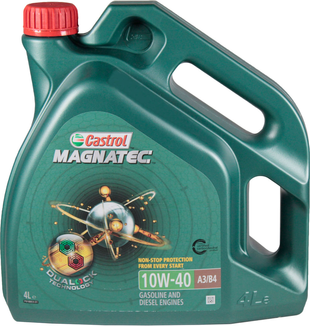Моторна олива бензин дизель 10W-40 Castrol Magnatec A3/B4 4л 15CA1F, фото №1