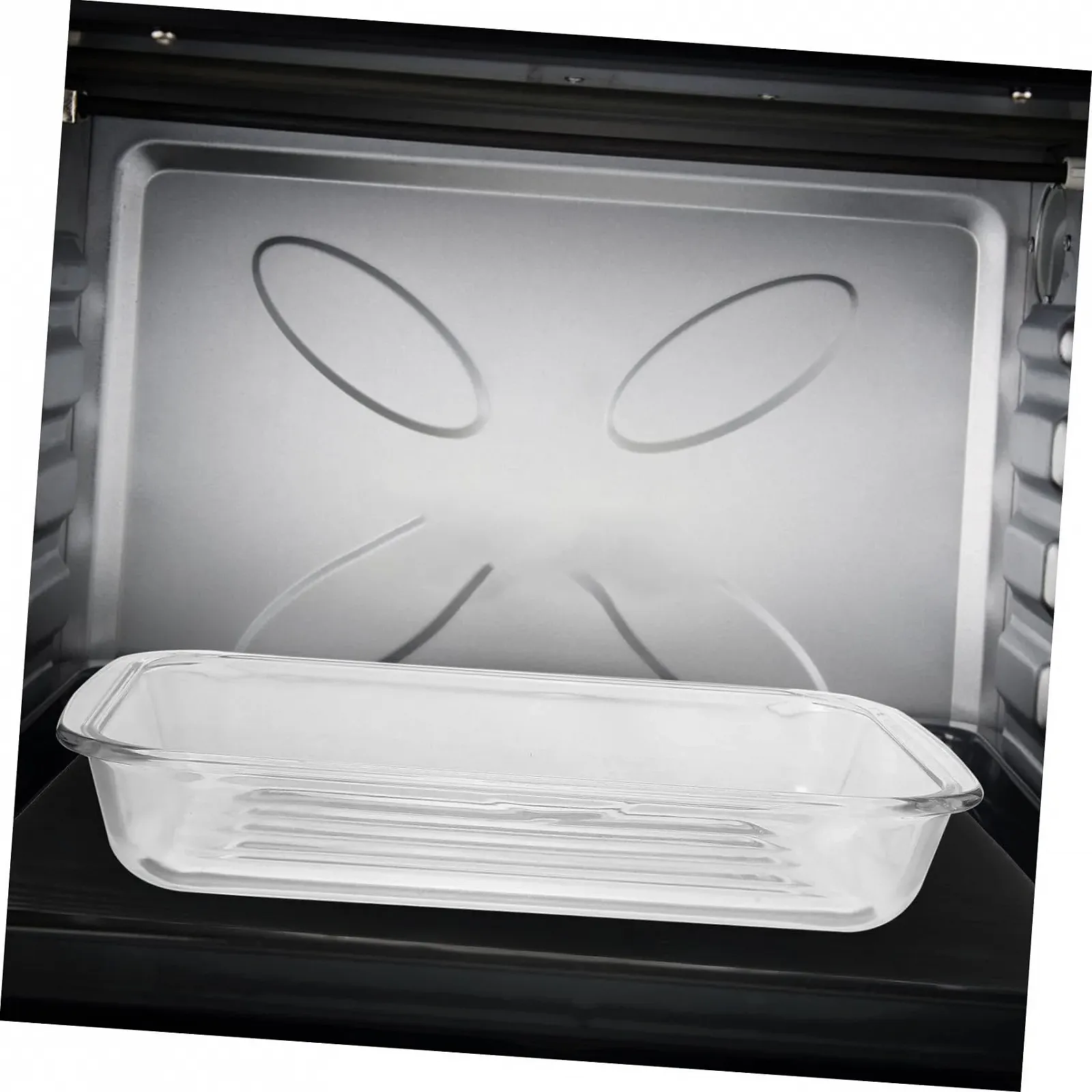 Форма для запекания стеклянная прямоугольная термостойкая из закаленного стекла для духовки и микроволновой печи, фото №4