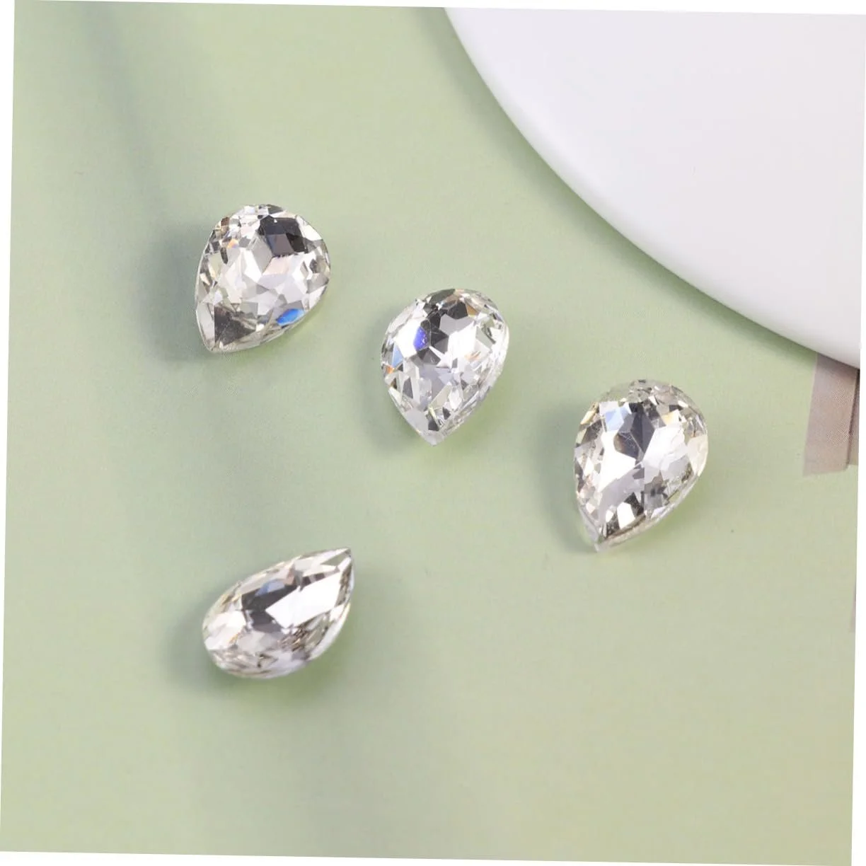 Каплевидные хрустальные стразы 50 штук Каплевидные сверла для изготовления ювелирных изделий, фото №2