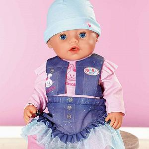 Интерактивная кукла Zapf Creation Baby Born - Джинсовый стиль крохи (836385) synthetic.ua - Фото 1