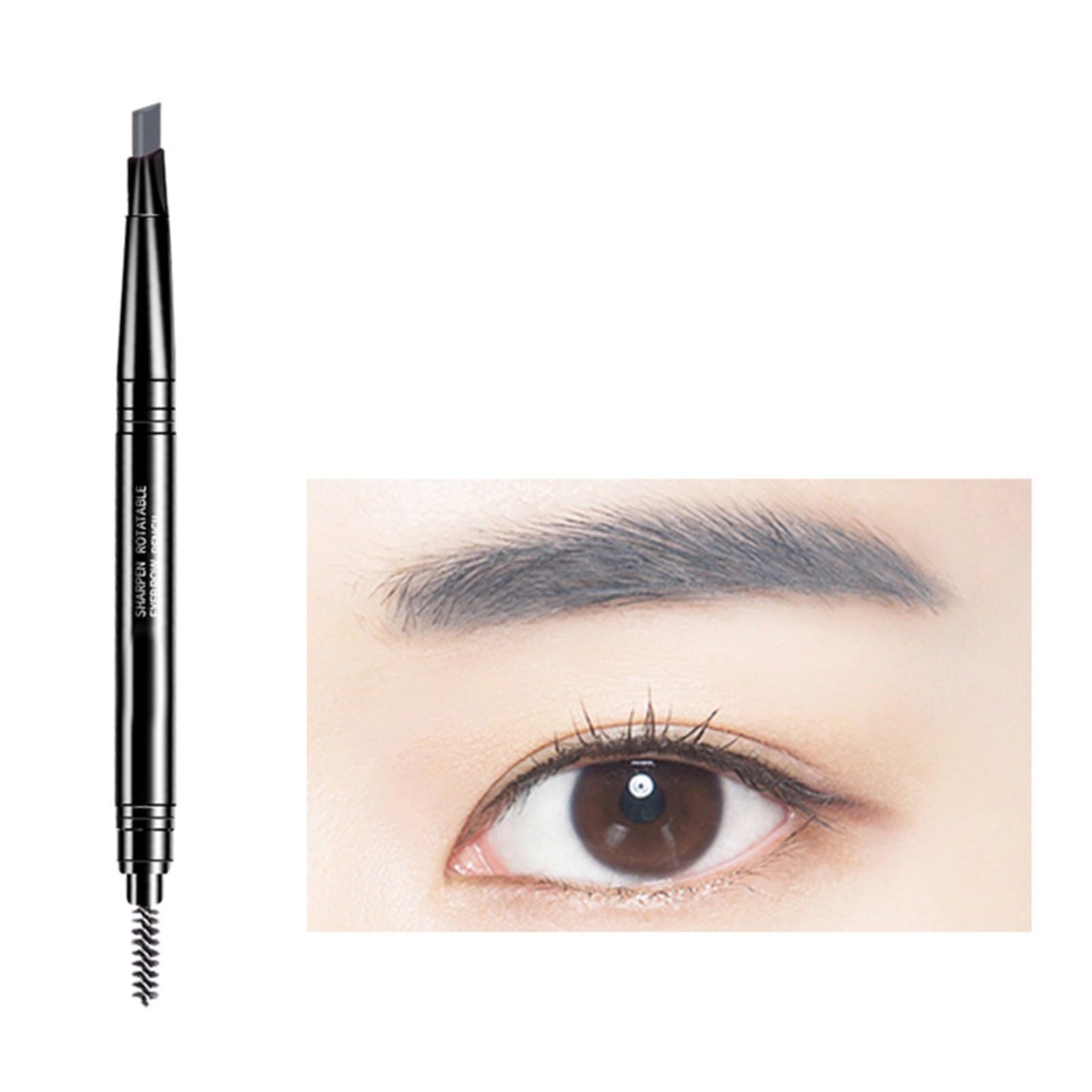 Карандаш для бровей с черным сменным наконечником, не требующий заточки и устойчивый к выцветанию, фото №7